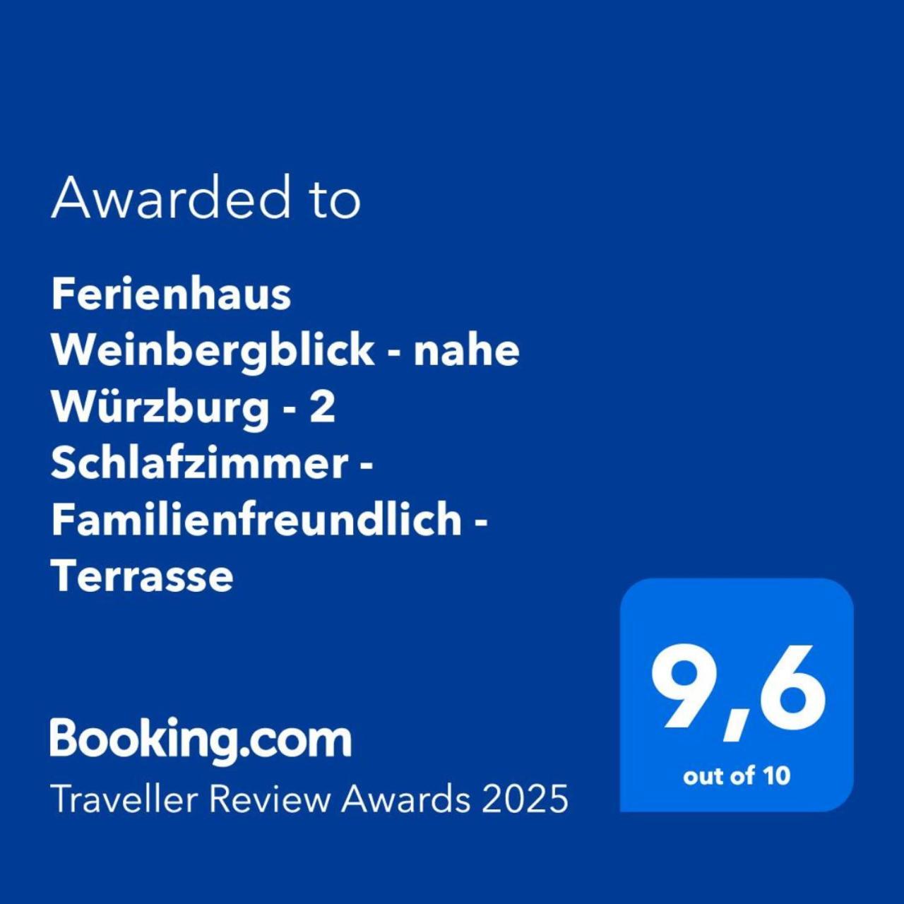 Ferienhaus Weinbergblick - Nahe Wuerzburg - 2 Schlafzimmer - Familienfreundlich - Terrasse Unterleinach Bagian luar foto